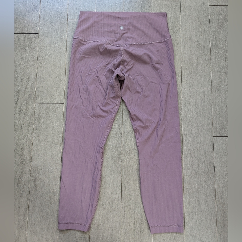 Lululemon Align Ribbed Legging Purple Ash Size 10 - Picture 9 of 12
